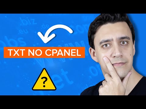 ⭐️ How to create a TXT entry in cPanel + Security Tip