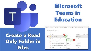 Create a Read Only Folder for Team members in Microsoft Teams