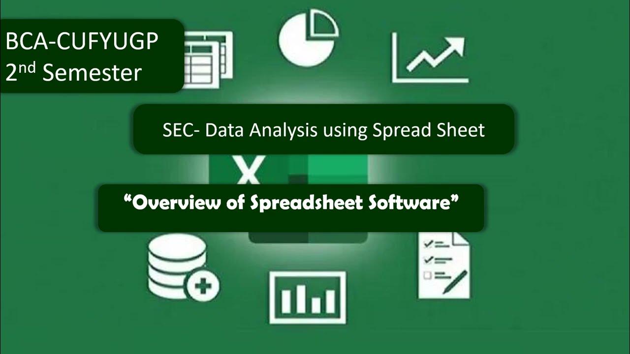 Overview of Spreadsheet Software | SEC-2nd Sem BCA | CUFYUGP | - YouTube