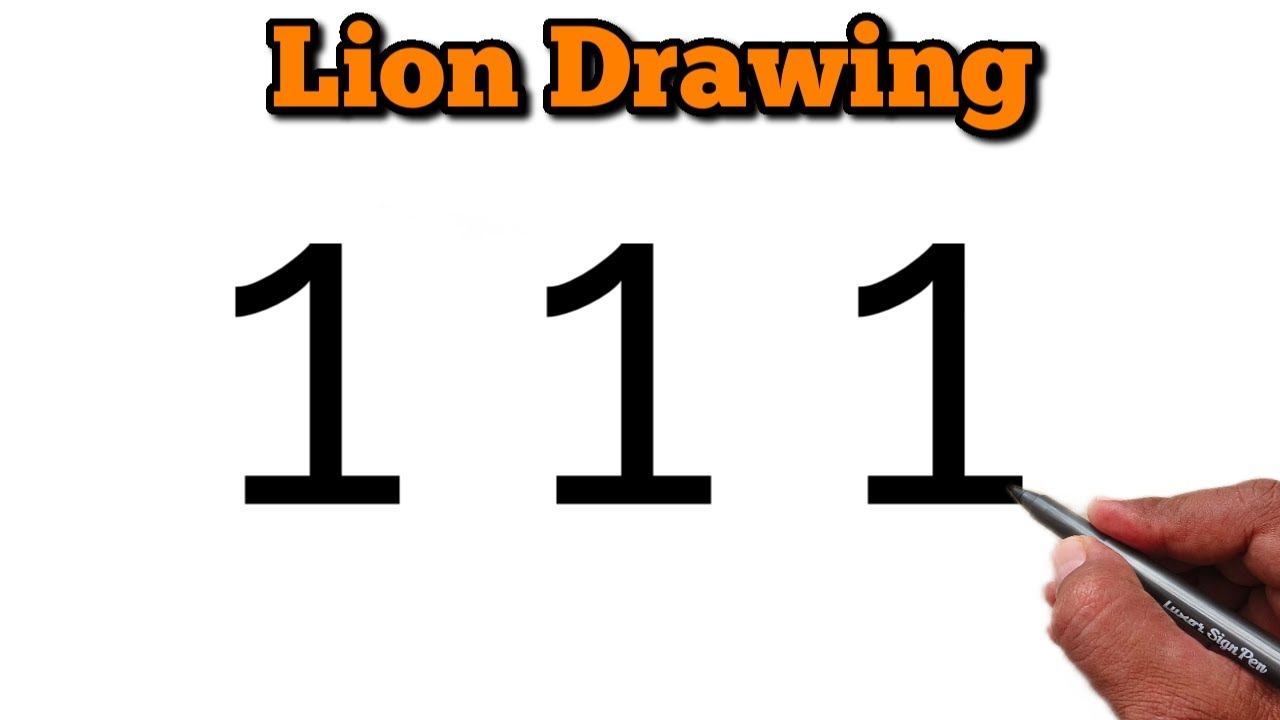 Lion Drawing Step By Step