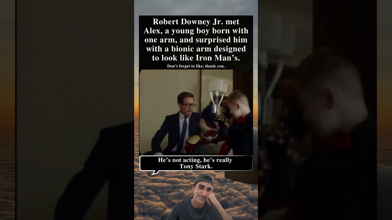 Robert Downey Jr Surprises Young Fan With Bionic Arm Designed To Look Like Iron Man