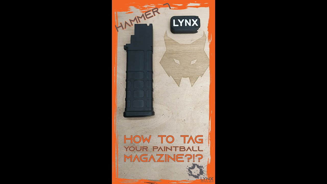 LMT  - Lynx Mag Tag for the Spyder "Hammer 7" Paintball Magazine