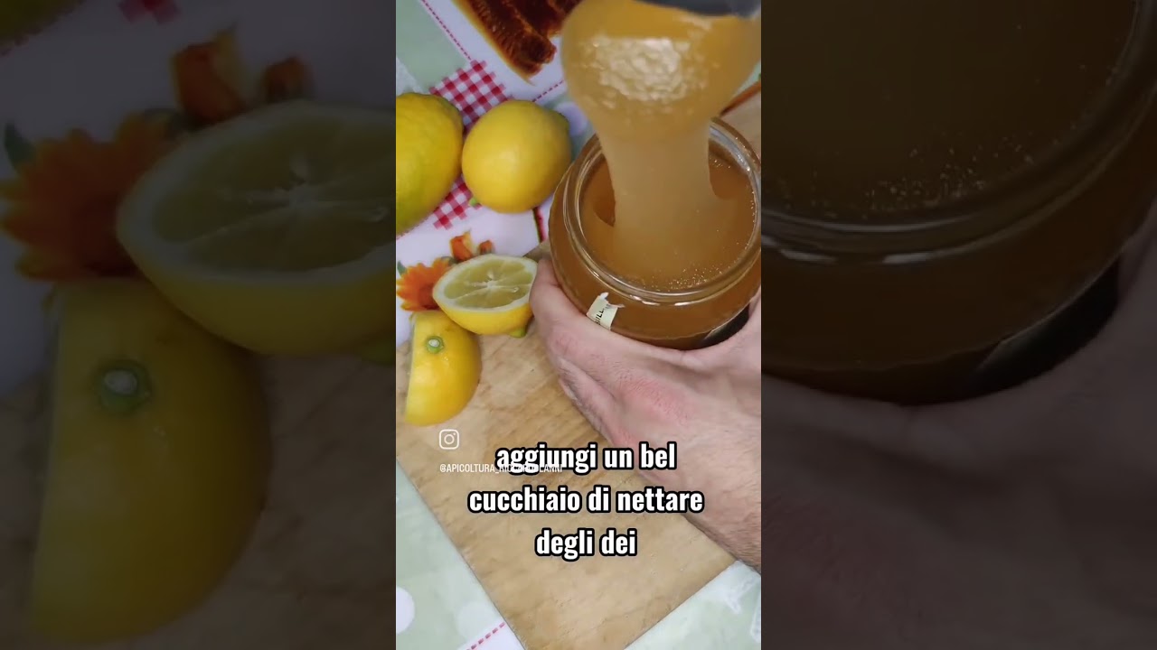 miele + acqua + limone!