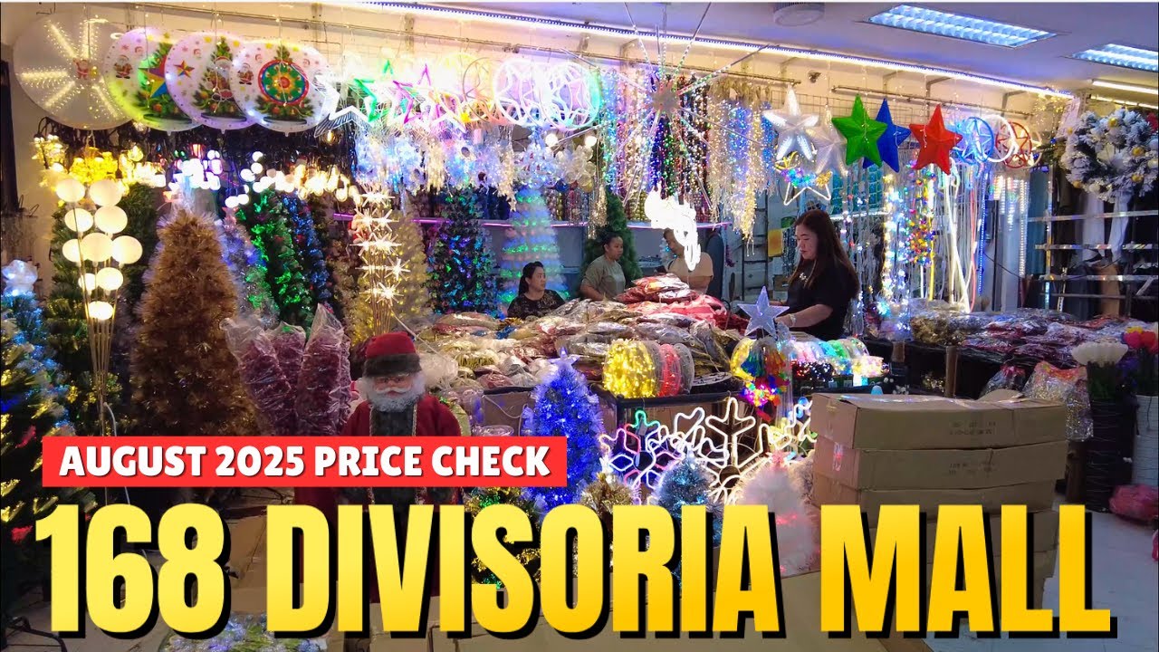 [4K] MURANG CHRISTMAS TREES & DECORS SA A168 MALL PASKONG SULIT FINDS AUGUST 2025!
