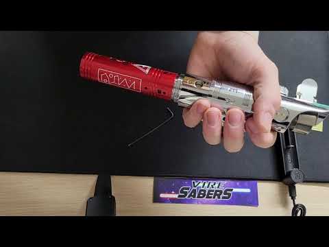 Vire Sabers Inheritance LGT Darkwolf Grafflex Lightsaber Disassembly