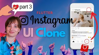 Flutter Tutorial - Instagram UI Clone | Part 3 - New UI design, RichText, TextSpan, Widget functions