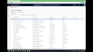 Dynamics 365 FO: Datalake Export