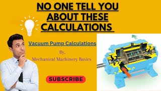 Vacuum Pump Calculations || Vacuum Capacity Calculation screenshot 3