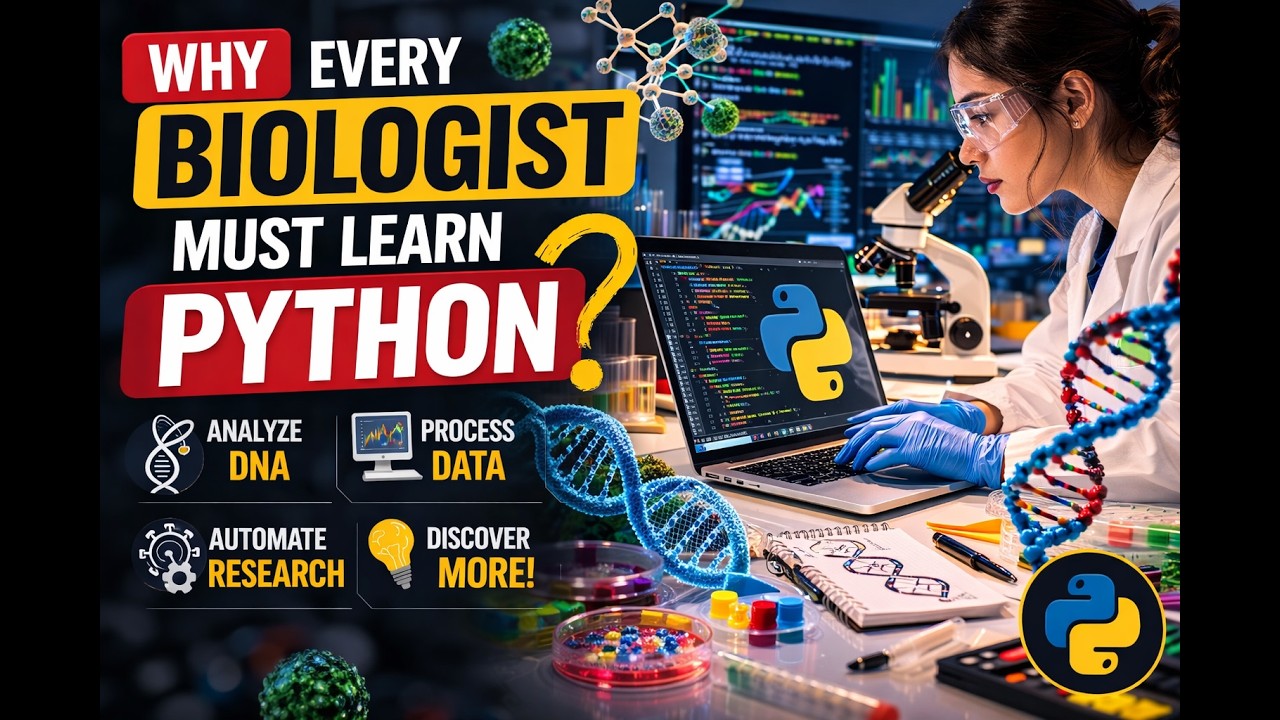Why should every biologist learn Python Today? - YouTube