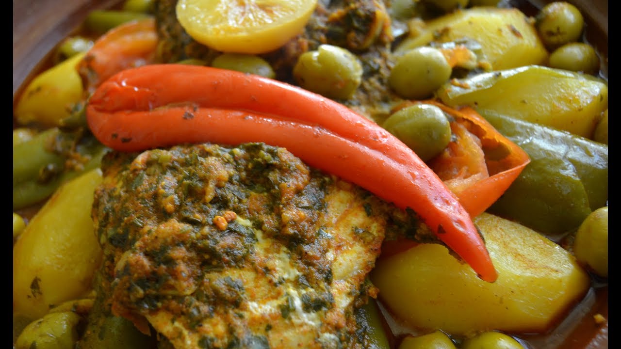 Tajine de thon à la marocaineطاجين طون ااالسمك الخضوه - YouTube
