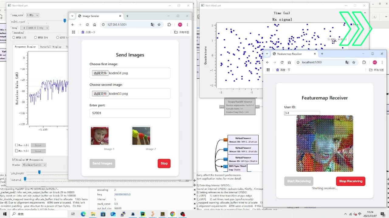 JSCE concurrent image transmission with GNU radio