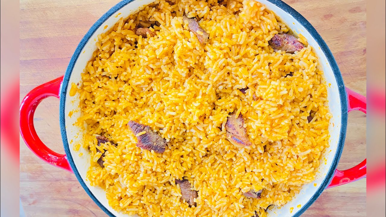JINSI YA KUPIKA WALI WA NYANYA NA NYAMA YA KUKAANGA/EAST AFRICA JOLLOF RICE/JOLLOF RICE
