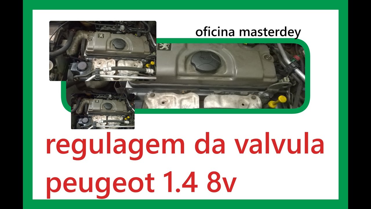 COMO FAZER A REGULAGEM DE VÁLVULA DO PEUGEOT 206 1.4 8V YouTube
