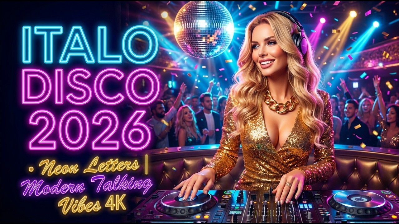 Italo Disco 2026 • Neon Letters | 80s Synthpop Disco Revival (5 New Songs) | Modern Talking Vibes 4K