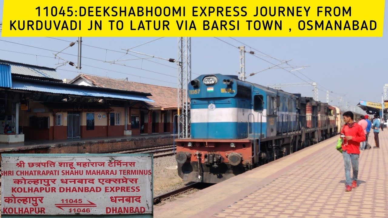 Kurduvadi To Latur Train Journey & Electrification Update in 11045