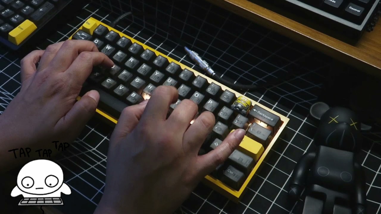 KBDFans Tofu60 E-Yellow Build with Bobau4t