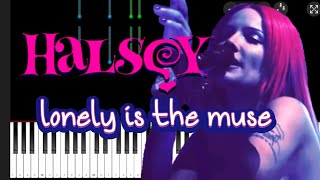 Halsey - Lonely Is The Muse - Piano Tutorial - Little Miss Scare-All