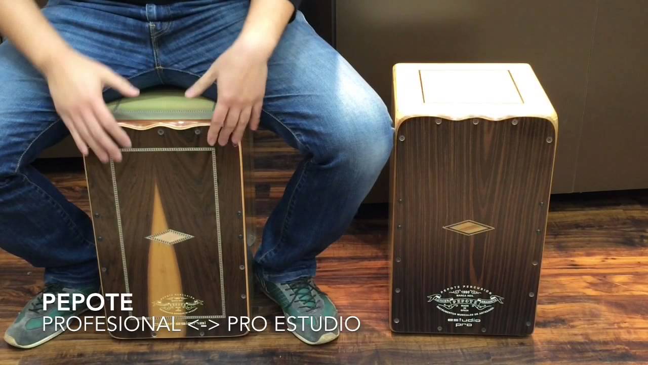 カホン叩き比べ - PEPOTE PROFESIONAL カホン、PEPOTE PRO ESTUDIO カホン - カホン屋