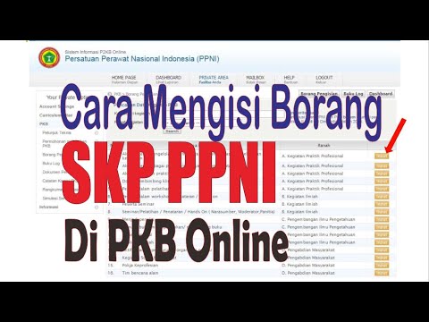 Cara Mengisi Borang SKP PPNI di PKB online