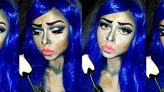 Emily, The Corpse Bride Halloween Makeup