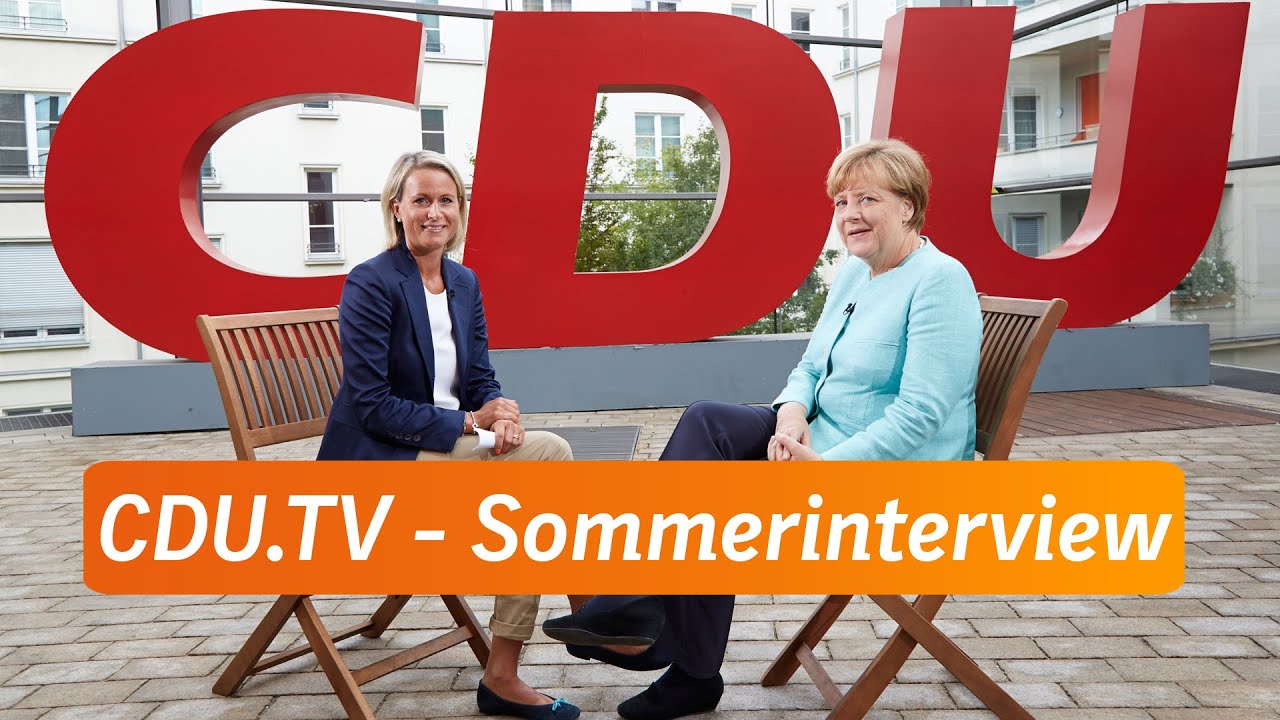 CDU.TV-Sommerinterview mit Angela Merkel