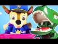 PJ MASK DINOSAUR CHALLENGE With Paw Patrol, PJ Masks &amp; Ellie Sparkles
