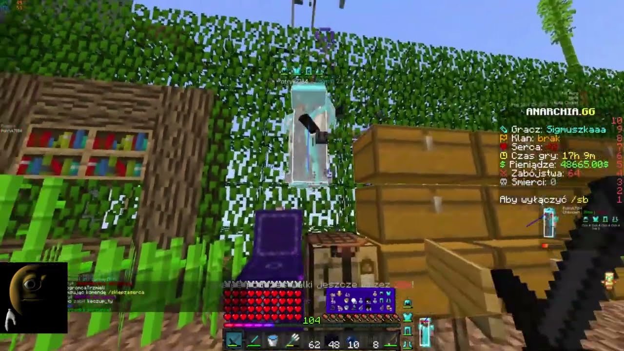 jakiś kasti płacze o miecz 43% XD na anarchia.gg