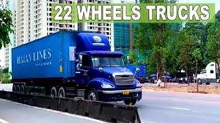 22 WHEELS SEMI SPOTTED #trucks #wheels
