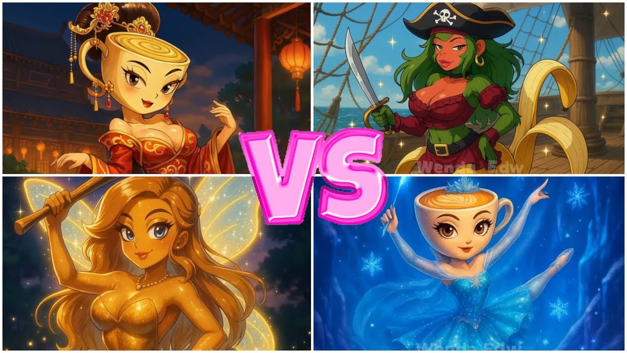 BRAINROT BATTLE : Anime Opening CHARM GIRLS 🆚 PIRATE GIRLS🆚 TINKER BELL 🆚 FROZEN