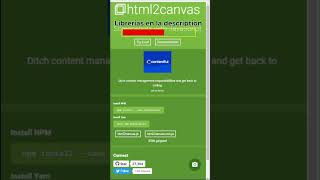 Integrar librerías #jspdf y #html2canvas #shorts #javascript
