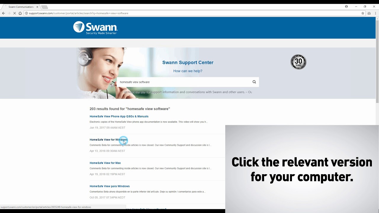 swann link for windows