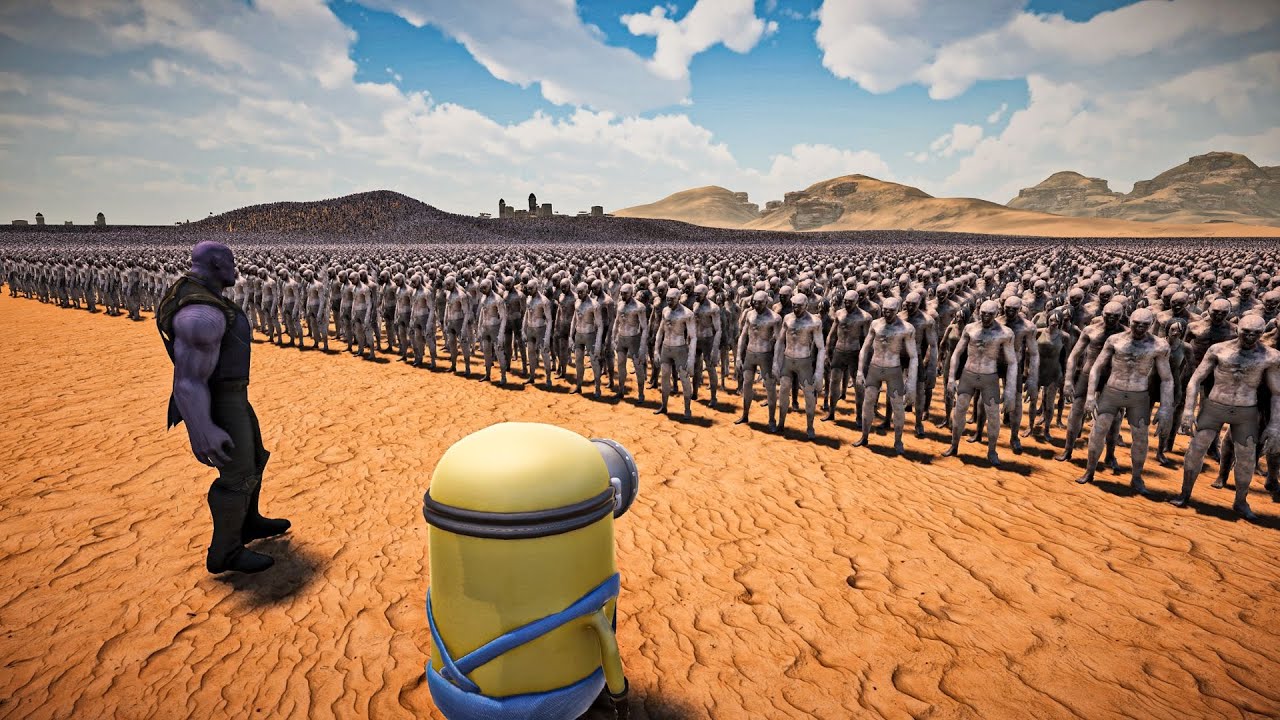 THANOS & MINION VS 1,000,000 ZOMBIES - Ultimate Epic Battle - YouTube