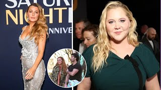 What Amy Schumer said to Blake Lively about Justin Baldoni legal drama at ‘SNL 50’: lip reader