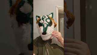 Legend of Zelda Twilight Princess Wolf Link Mask - Furring Part 2 #cosplay #zelda #twilightprincess