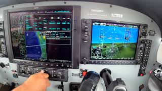 Departure from Gillespie Field in a G1000 Piper Meridian