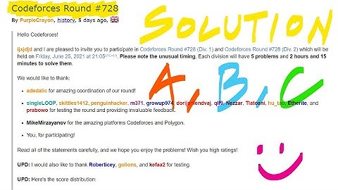 CodeForces Round #728 Div.2 || Solutions A,B,C