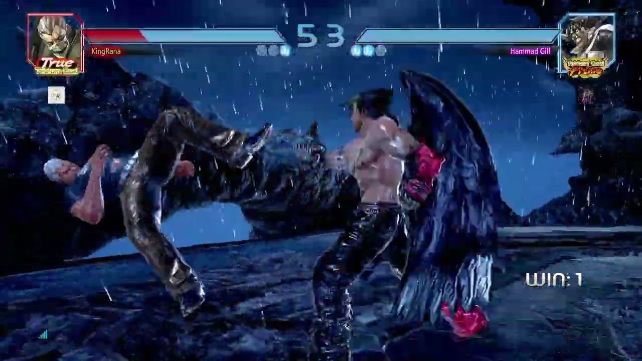 Devil Jin lock down his opponent at wall, OP Laser Cannon