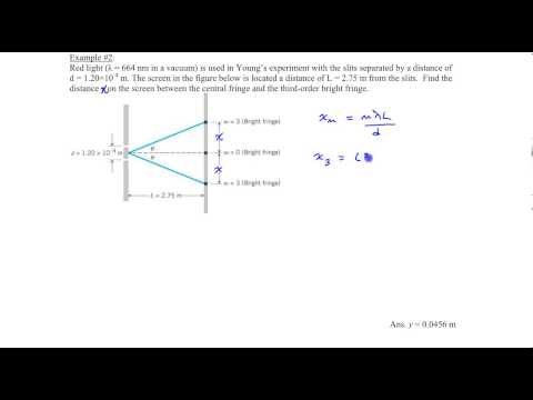 Chapter 27, Example #2 (Young's double slit)