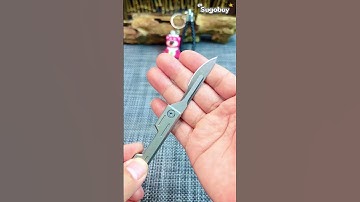 Folding scalpel with multiple replaceable blades, link: bit.ly/3GqRTLd