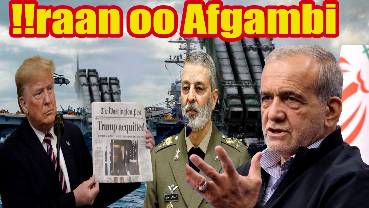 DEG DEG !!raan oo Afgambi kula wareegtay Bariga Dhexe, Mareykan & !sra  iil oo Afka Ciida Loo daray,