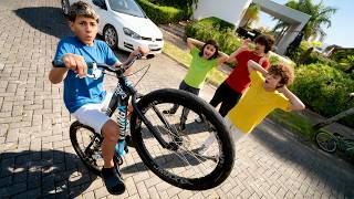 Artur surprised his millionaire friends with a wheelie