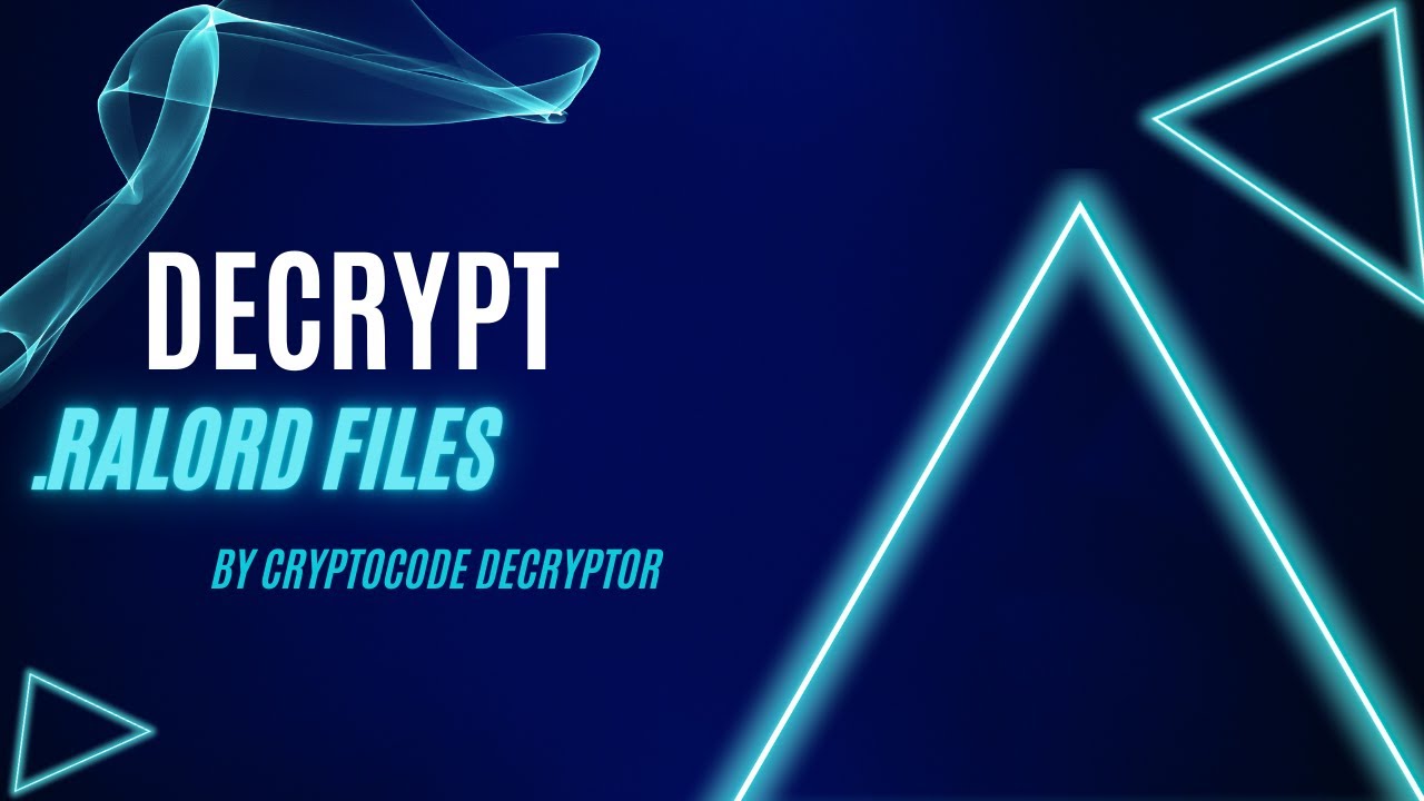 Decrypt .RALord Virus File| (.RALord) Ransomware Removal & Decrypt.RALord Files