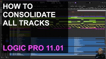 How to consolidate Multiple tracks : Logic Pro 11.01