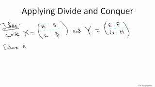 coursera  - Design and Analysis of Algorithms I - 3.3 Strassen's Subcubic Matrix Multiplication