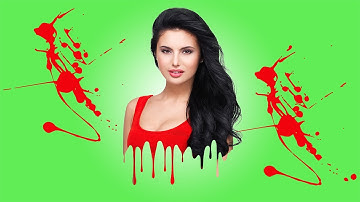 Photoshop Tutorial How To Create a Dripping And Splatter Effect