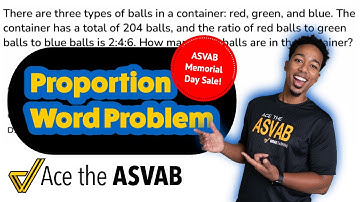 ASVAB Arithmetic Reasoning - Proportion Practice Test Word Problem - Save Big and Raise Your Score!