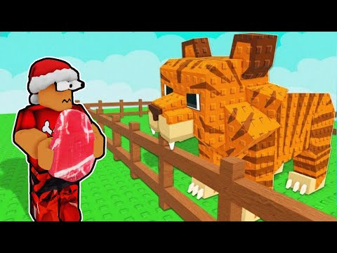 Try to tame wild animals in Roblox.