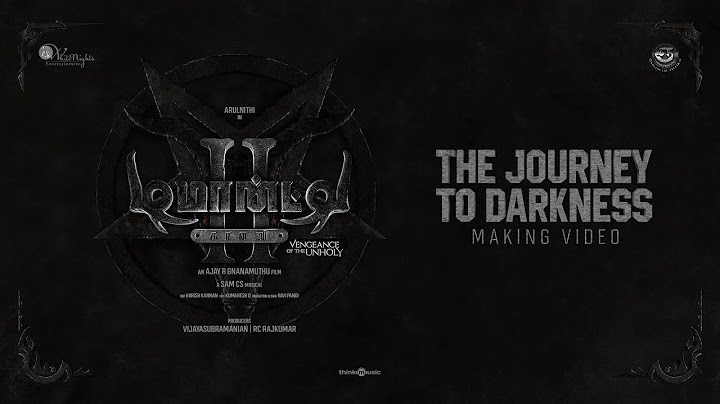 Demonte Colony 2 - The Journey To Darkness|Arulnithi,Priya Bhavani Shankar|Ajay R Gnanamuthu |Sam CS