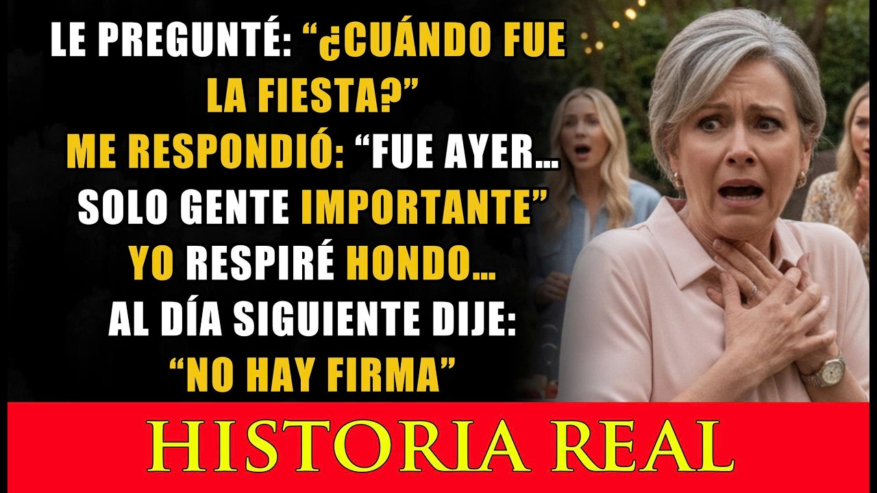 Mi Hijo Me Dejó Fuera de Su Fiesta ‘Para Gente Importante’… Sin Saber Que Yo Firmaba Su Acuerdo