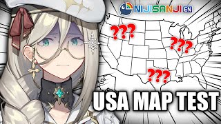 AMERICAN VTUBER TRIES THE USA MAP TEST 【NIJISANJI EN | Aia Amare 】